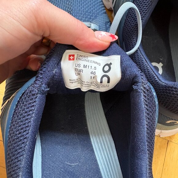WORN ONCE - On Running - Cloudswift Running Shoe - Men's 11.5 - Blue - Picture 4 of 6